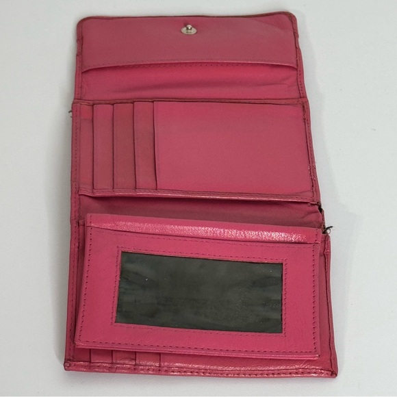 Michael Rome Pink Rose Embossed Wallet - Picture 2 of 4